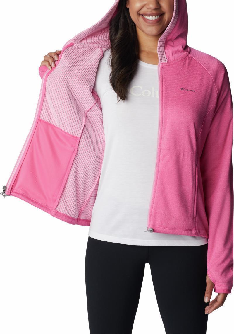 Boundless Trek Grid Fleece - Womens - Wild Geranium Heather / Wild Rose 6