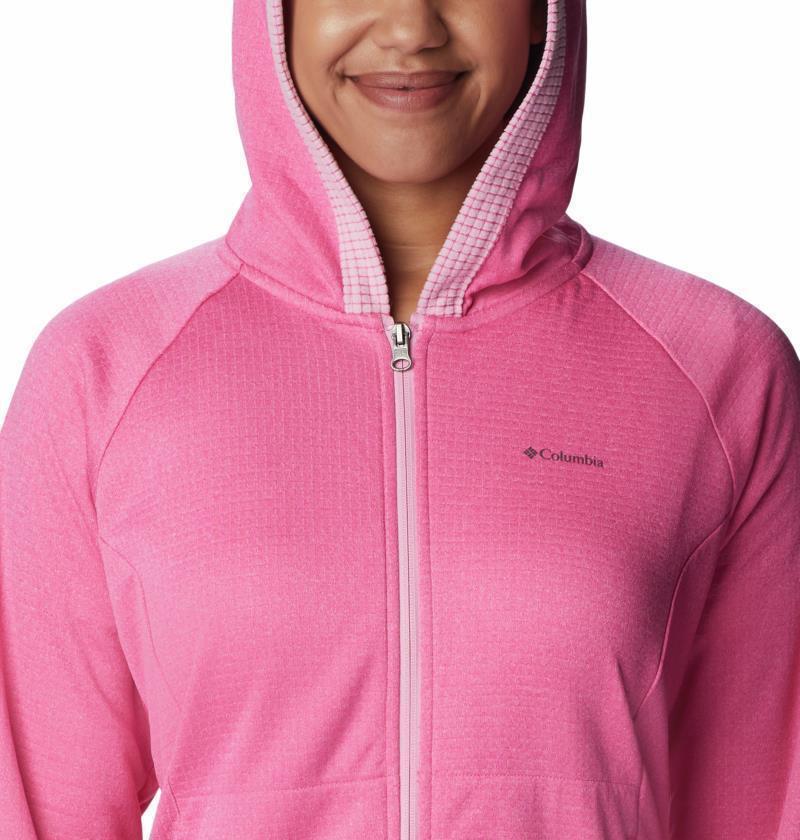 Boundless Trek Grid Fleece - Womens - Wild Geranium Heather / Wild Rose 7