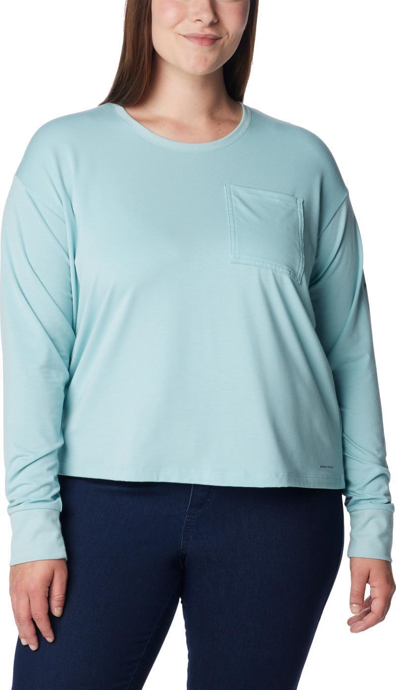 Boundless Trek LS Shirt - Plus - Womens - Aqua Haze 1
