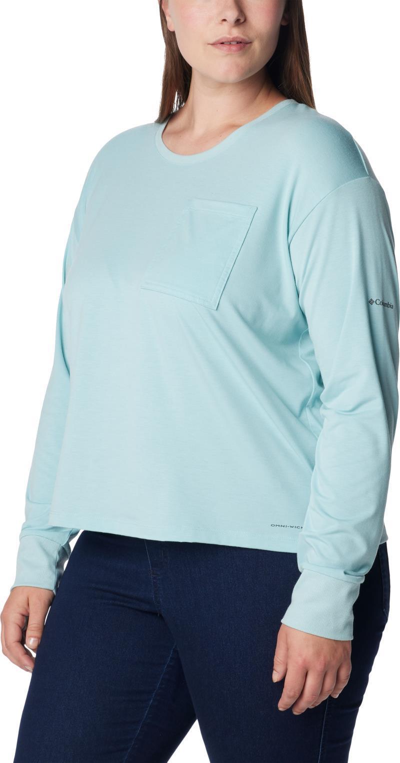 Boundless Trek LS Shirt - Plus - Womens - Aqua Haze 3