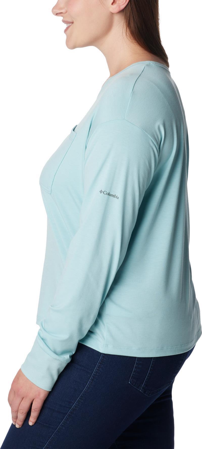 Boundless Trek LS Shirt - Plus - Womens - Aqua Haze 4