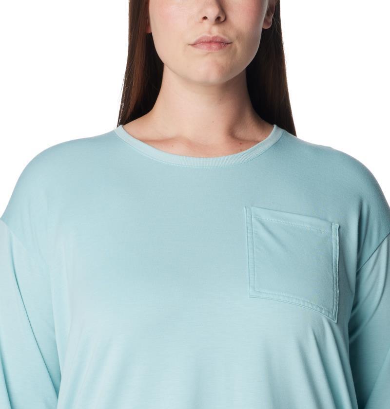 Boundless Trek LS Shirt - Plus - Womens - Aqua Haze 5