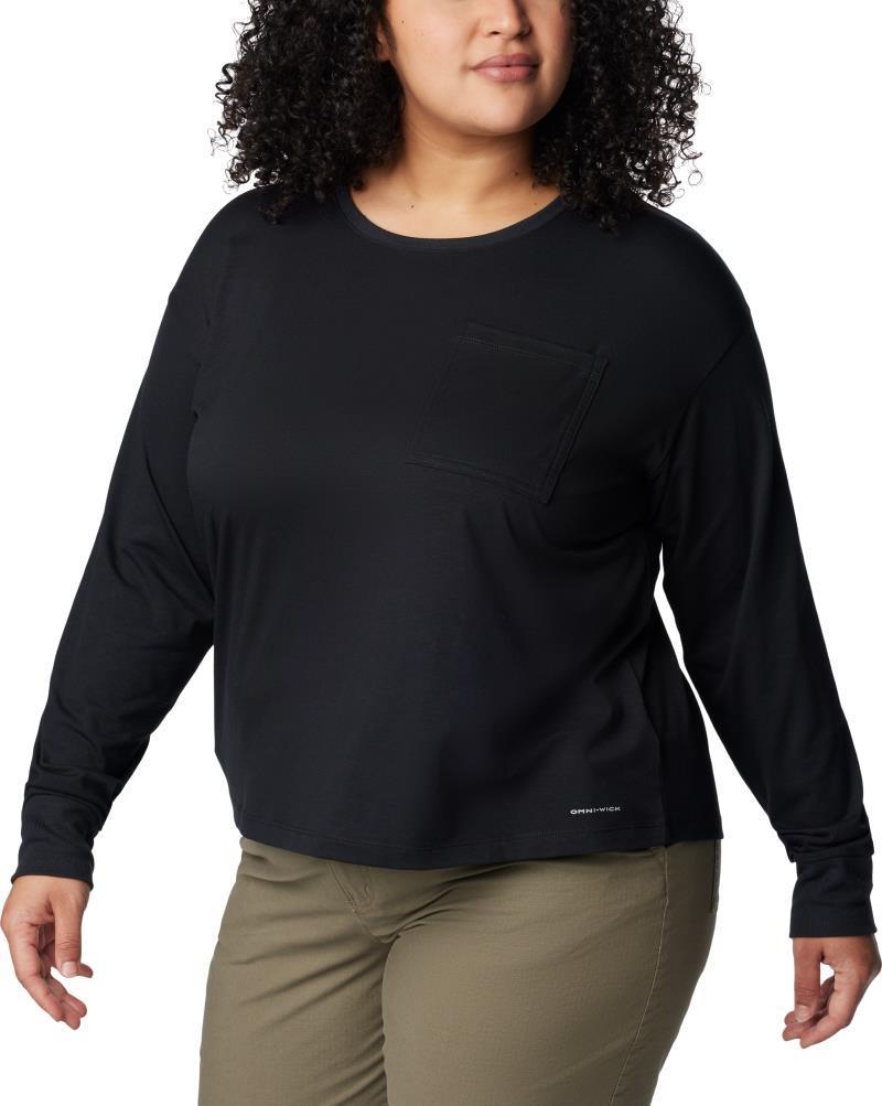 Boundless Trek LS Shirt - Plus - Womens - Black 3