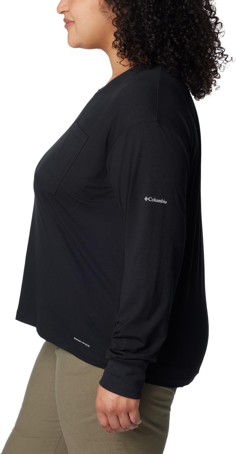 Boundless Trek LS Shirt - Plus - Womens - Black 4