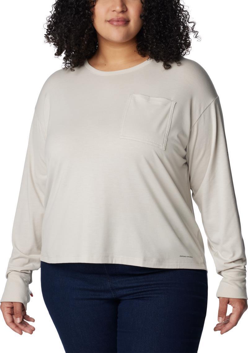 Boundless Trek LS Shirt - Plus - Womens - Dark Stone 1