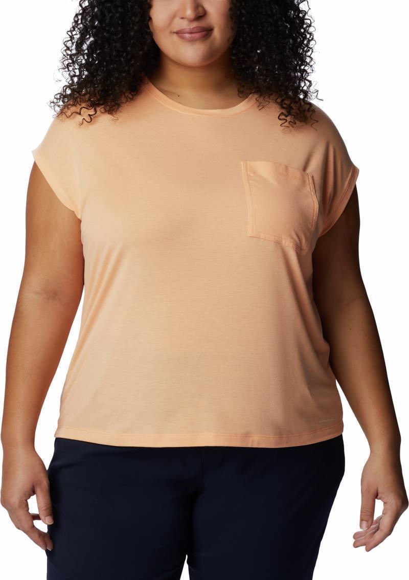 Boundless Trek SS Tee - Plus - Womens - Peach 1