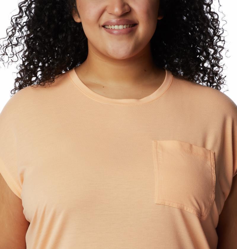 Boundless Trek SS Tee - Plus - Womens - Peach 4