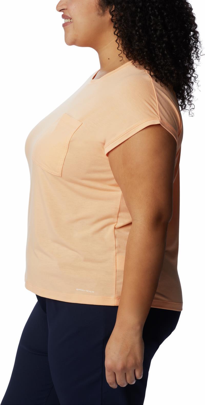 Boundless Trek SS Tee - Plus - Womens - Peach 5