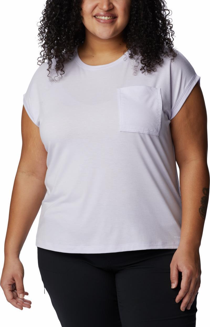Boundless Trek SS Tee - Plus - Womens - Purple Tint 1