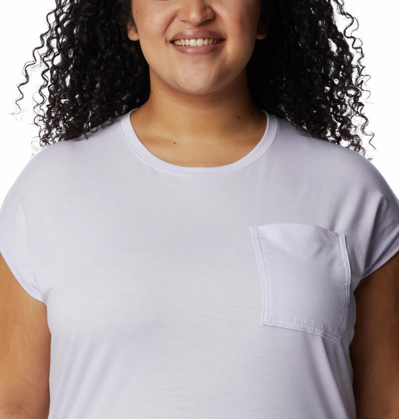 Boundless Trek SS Tee - Plus - Womens - Purple Tint 4