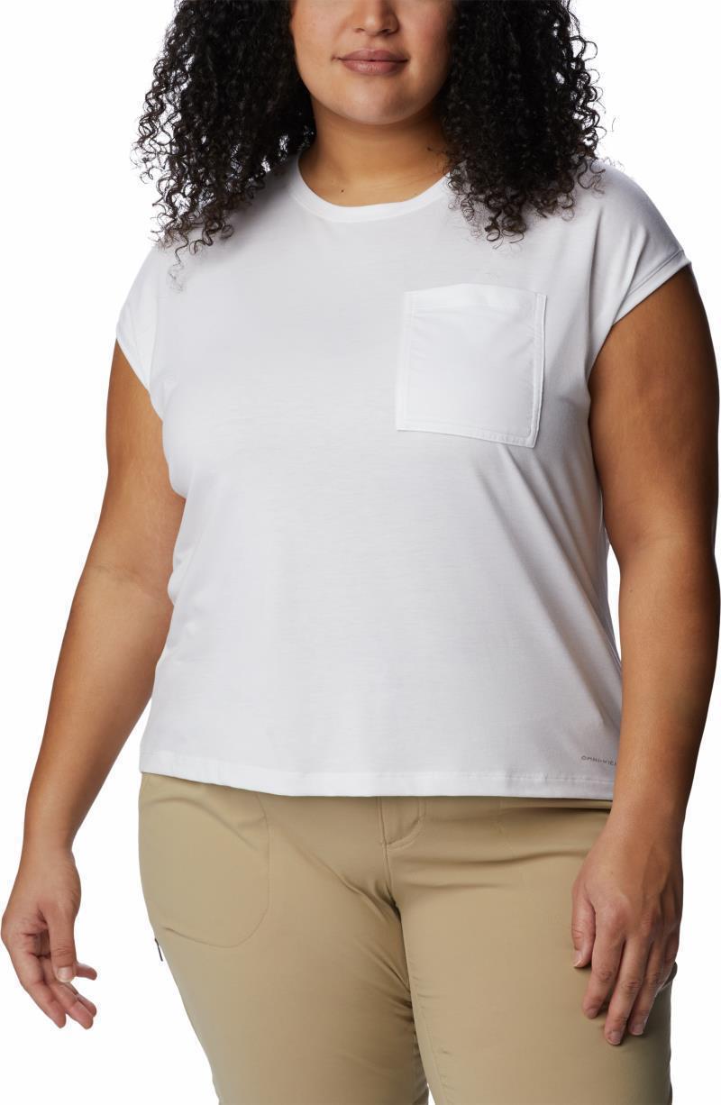 Boundless Trek SS Tee - Plus - Womens - White 1