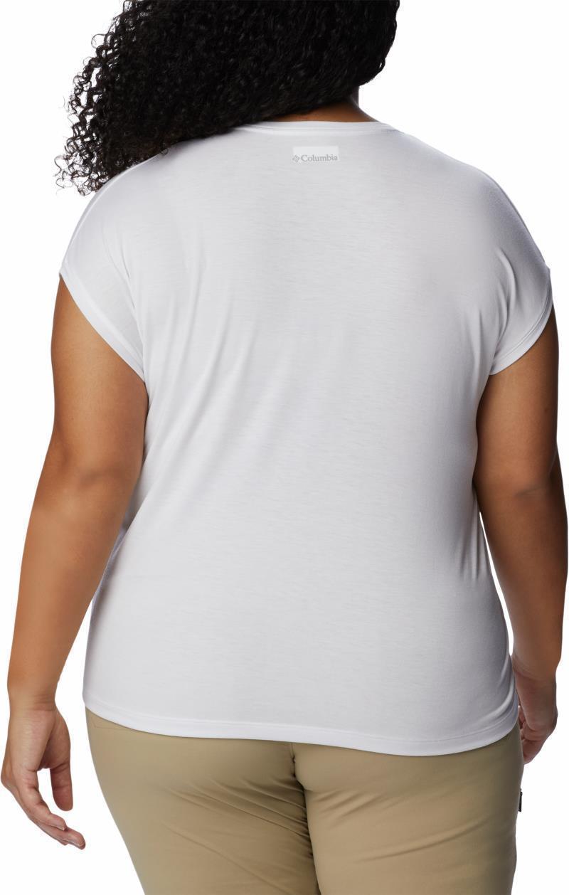 Boundless Trek SS Tee - Plus - Womens - White 2
