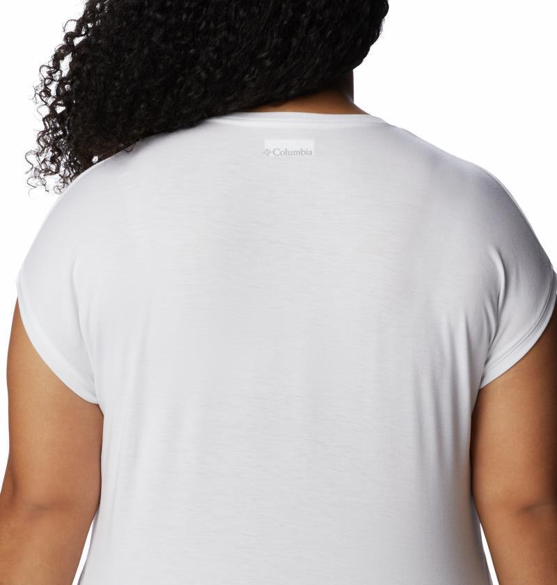 Boundless Trek SS Tee - Plus - Womens - White 3