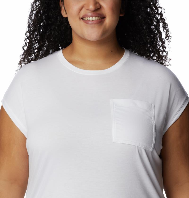 Boundless Trek SS Tee - Plus - Womens - White 4