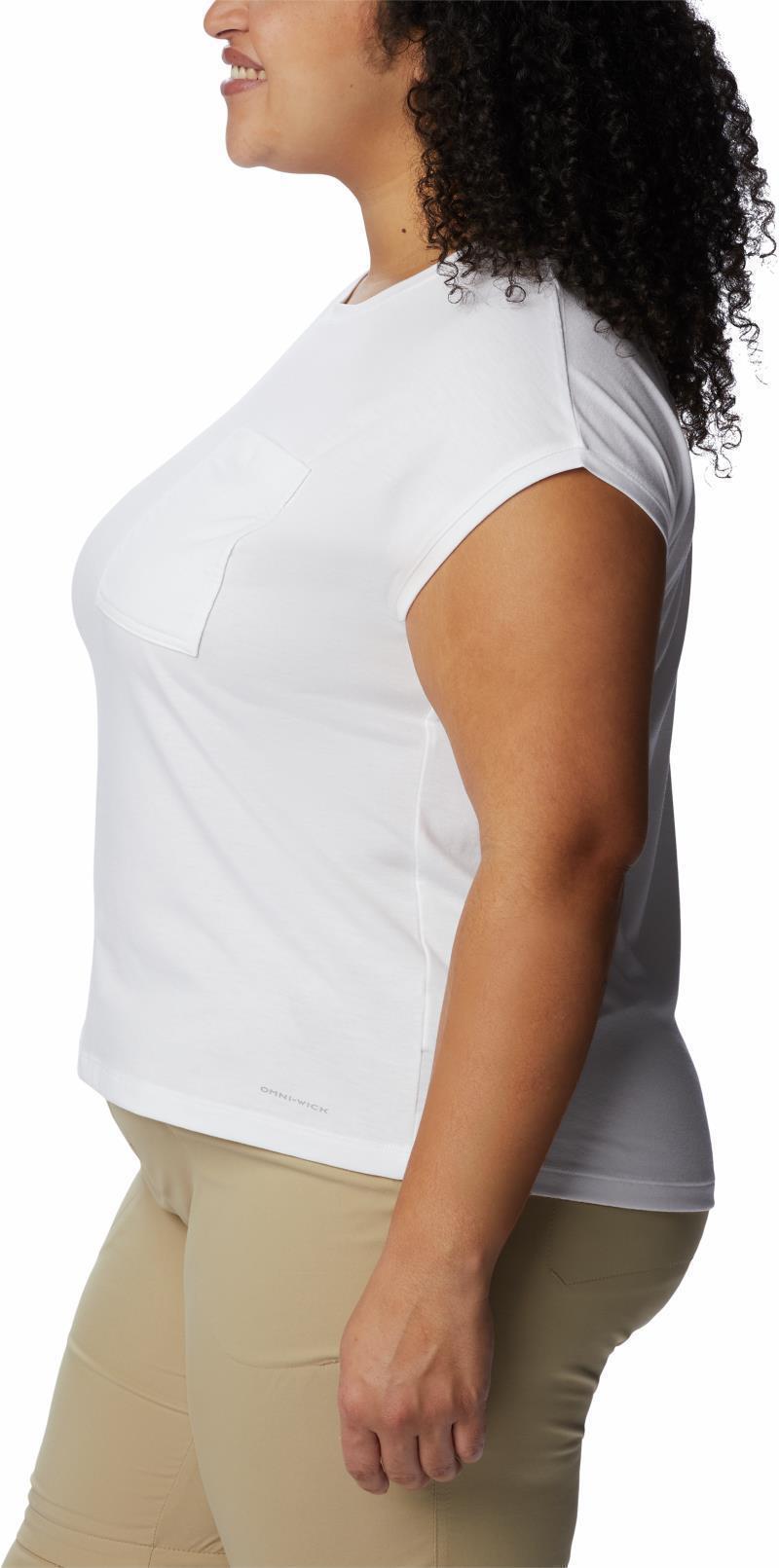 Boundless Trek SS Tee - Plus - Womens - White 5