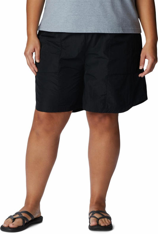 Boundless Trek Shorts, 7" Inseam - Plus - Womens - Black 1