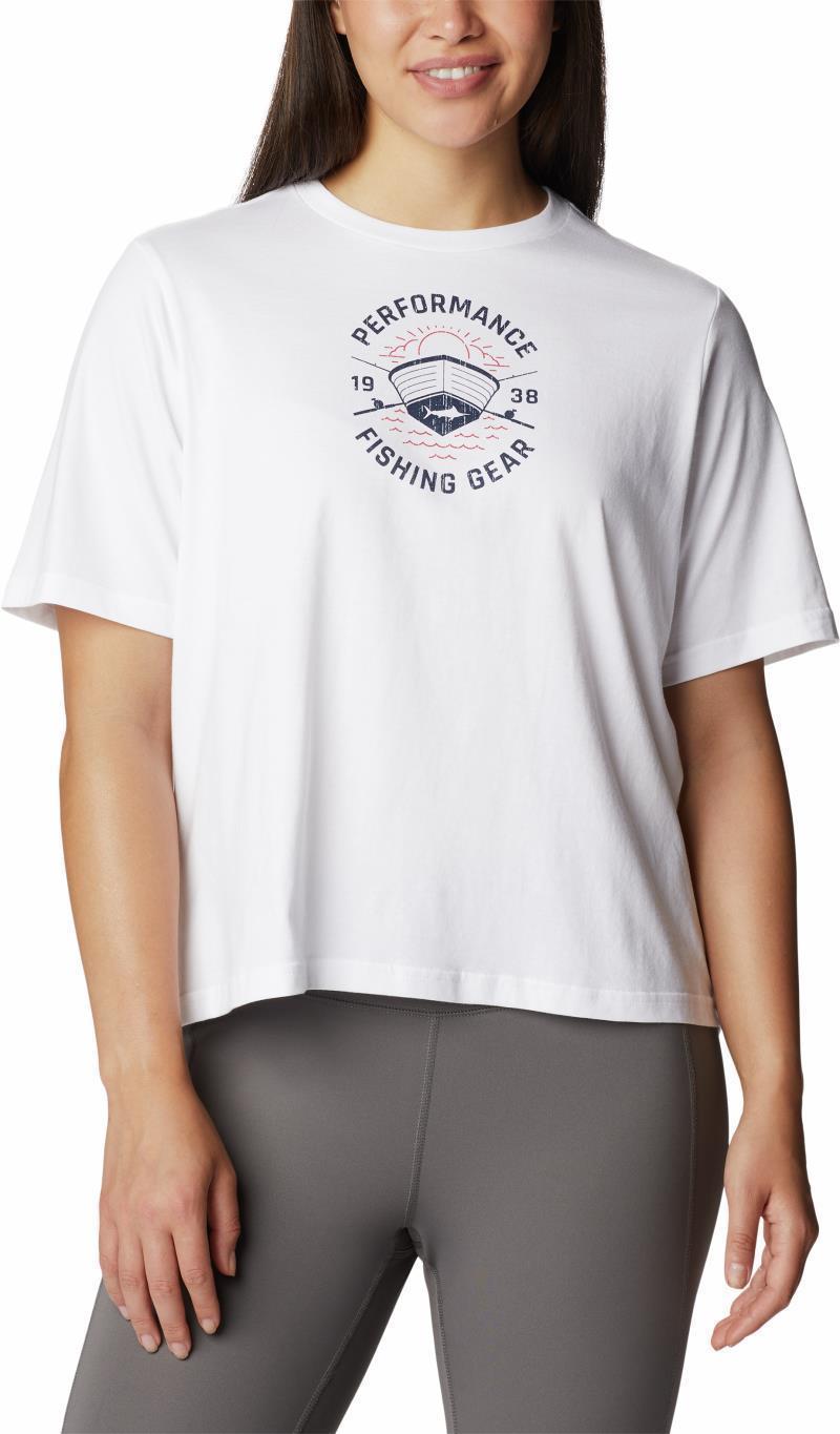 Bramley Bay Relaxed Tee - Womens - White / Fair Weather Graphic 1