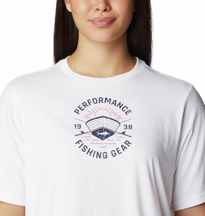 Bramley Bay Relaxed Tee - Womens - White / Fair Weather Graphic 4