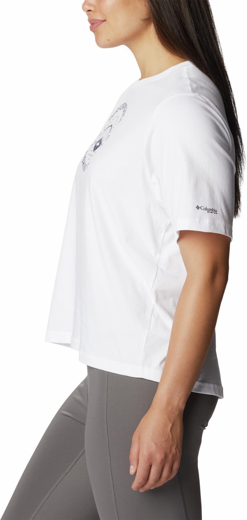 Bramley Bay Relaxed Tee - Womens - White / Fair Weather Graphic 5