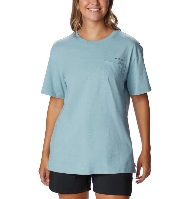 Break It Down Tee - Womens - Stone Blue 1