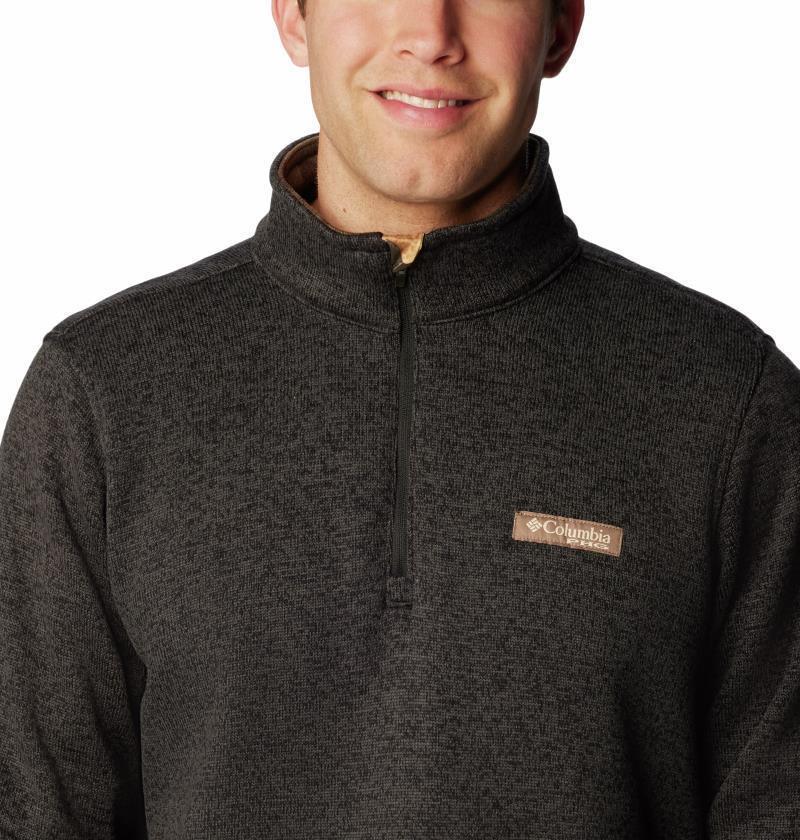 Bucktail 1/4 Zip - Mens - Black Heather / Realtree Edge 4