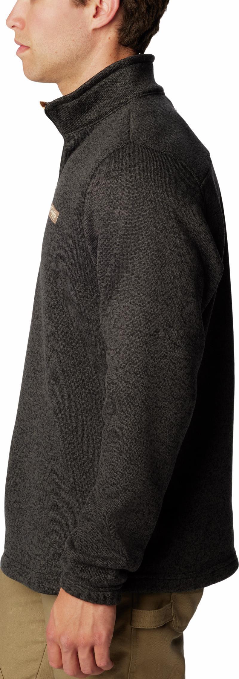 Bucktail 1/4 Zip - Mens - Black Heather / Realtree Edge 5