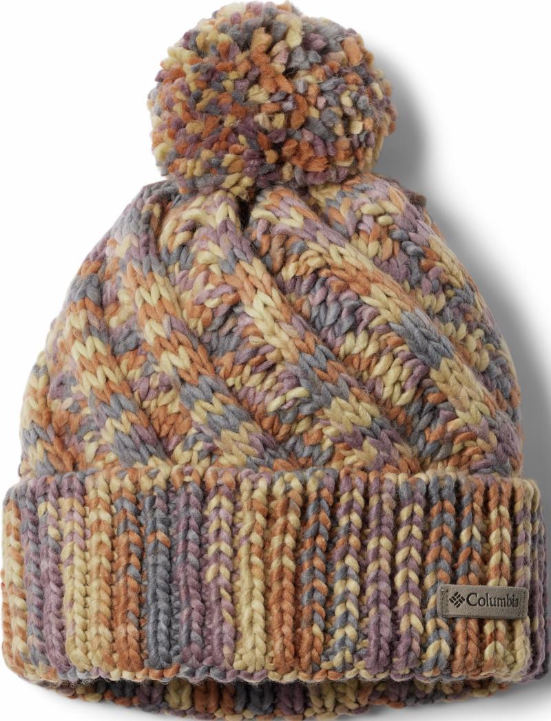 Bundle Up Beanie - Womens - Camel Brown Ombre 1