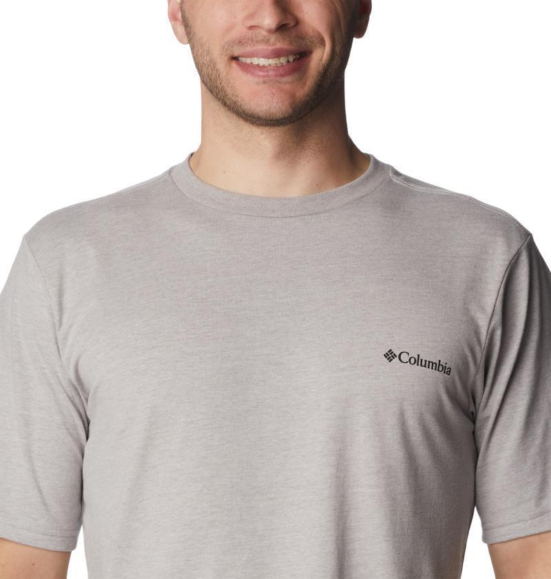 CSC Basic Logo SS - Big - Mens - Columbia Grey Heather / LC CSC Branded GRX 1