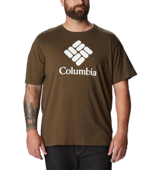 CSC Basic Logo SS - Big - Mens - Olive Green / CSC Stacked Logo 1