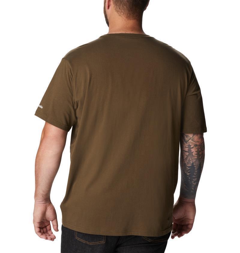 CSC Basic Logo SS - Big - Mens - Olive Green / CSC Stacked Logo 2