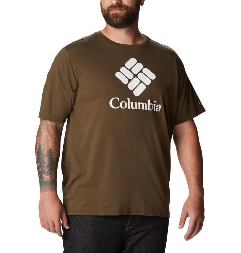 CSC Basic Logo SS - Big - Mens - Olive Green / CSC Stacked Logo 3