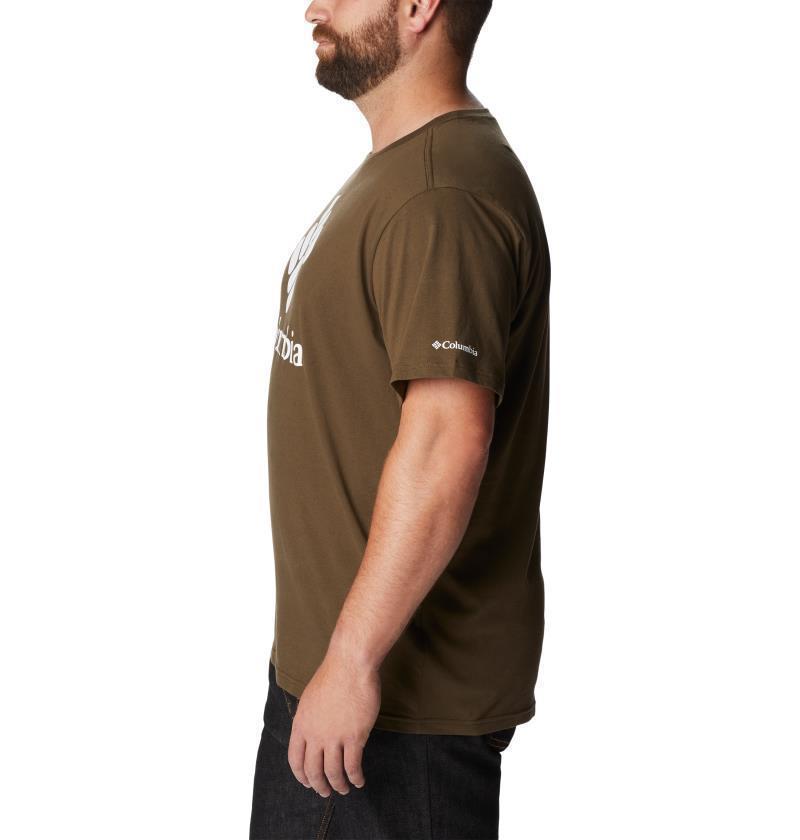 CSC Basic Logo SS - Big - Mens - Olive Green / CSC Stacked Logo 4