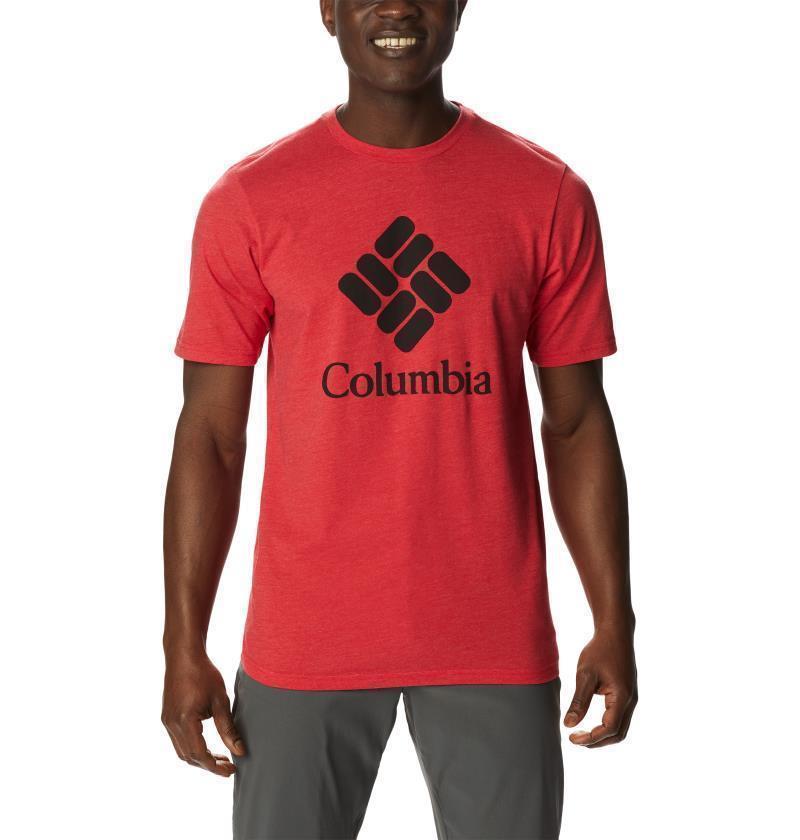 CSC Basic Logo SS - Tall - Mens - Mountain Red Heather / CSC Stacked Logo 1