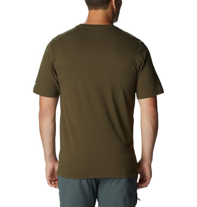 CSC Basic Logo SS - Tall - Mens - Olive Green / CSC Stacked Logo 2