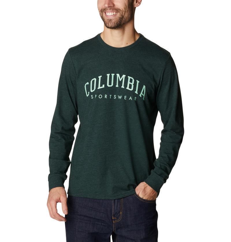 CSC Seasonal Logo LS Tee - Big - Mens - spruce heather / arched brand 1