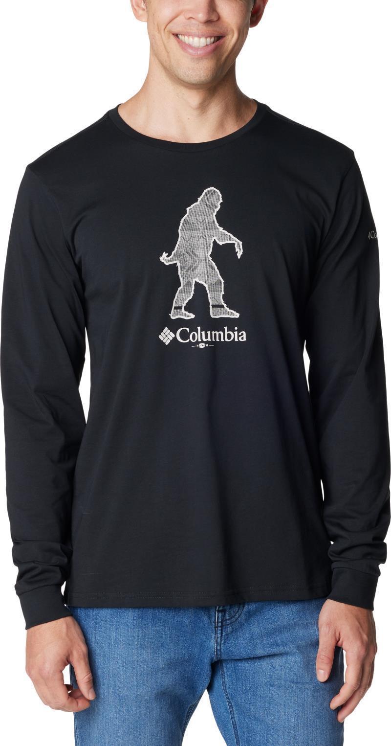 CSC Seasonal Logo LS Tee - Mens - Black / Sasquatch Graphic 1