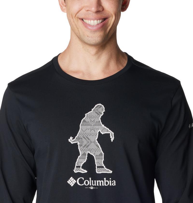 CSC Seasonal Logo LS Tee - Mens - Black / Sasquatch Graphic 5