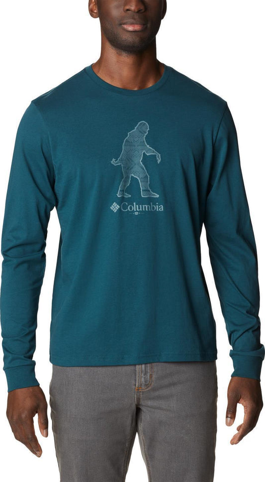 CSC Seasonal Logo LS Tee - Mens - Night Wave / Sasquatch Graphic 1