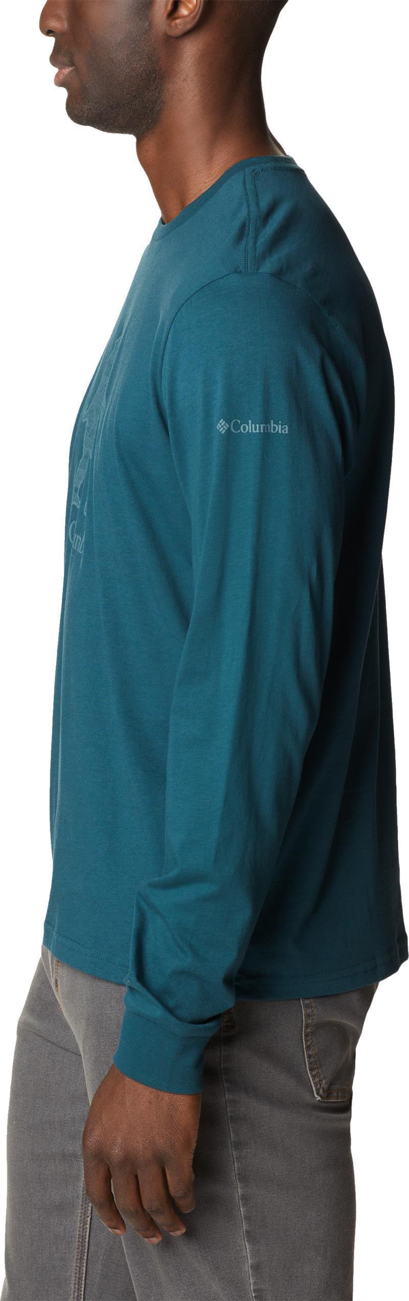 CSC Seasonal Logo LS Tee - Mens - Night Wave / Sasquatch Graphic 4