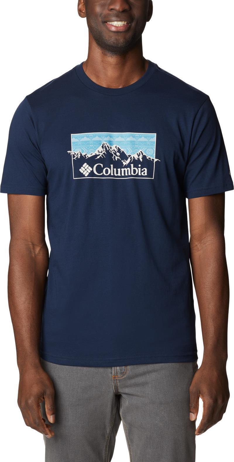 CSC Seasonal Logo Tee - Mens - Collegiate Navy / Checkered Range Graphic 1