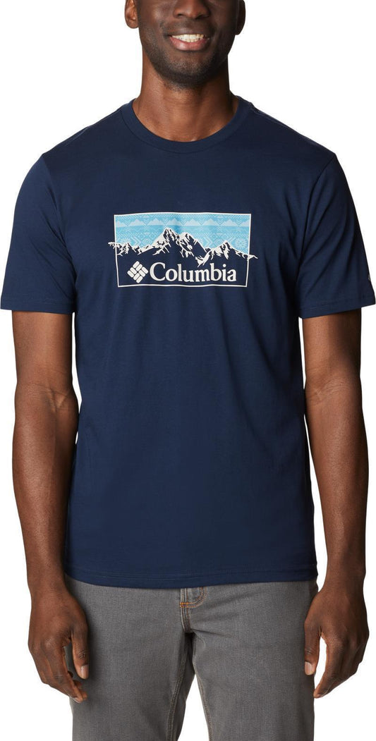 CSC Seasonal Logo Tee - Mens - Collegiate Navy / Checkered Range Graphic 1