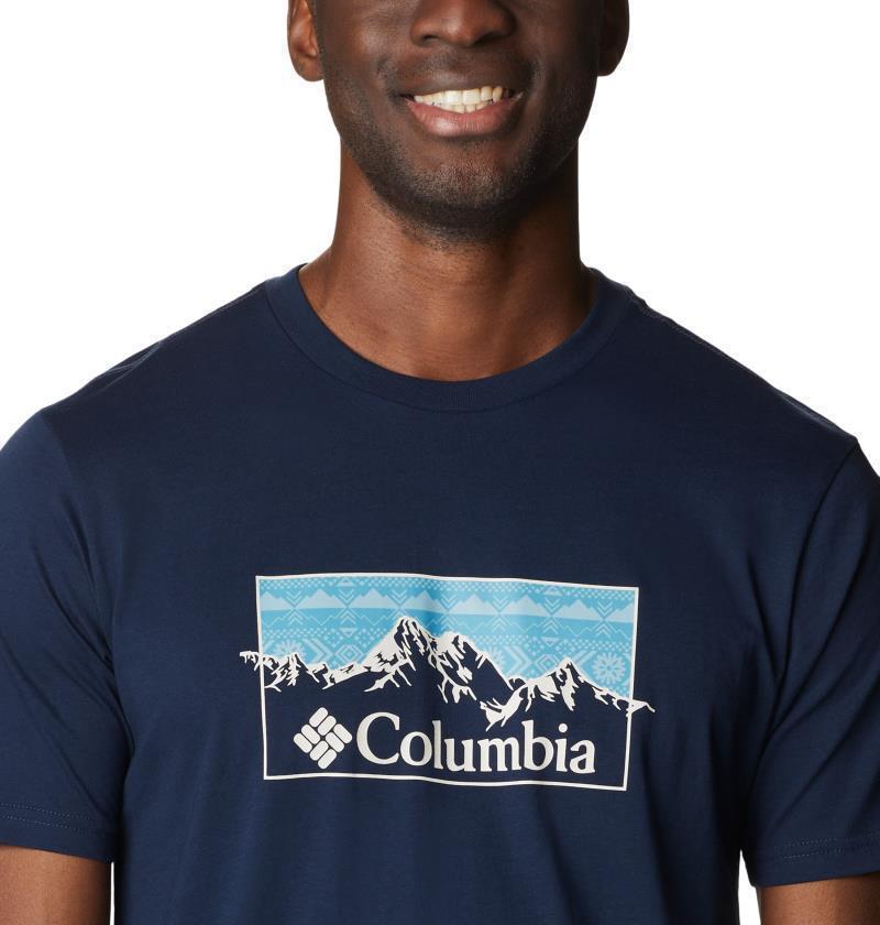 CSC Seasonal Logo Tee - Mens - Collegiate Navy / Checkered Range Graphic 3