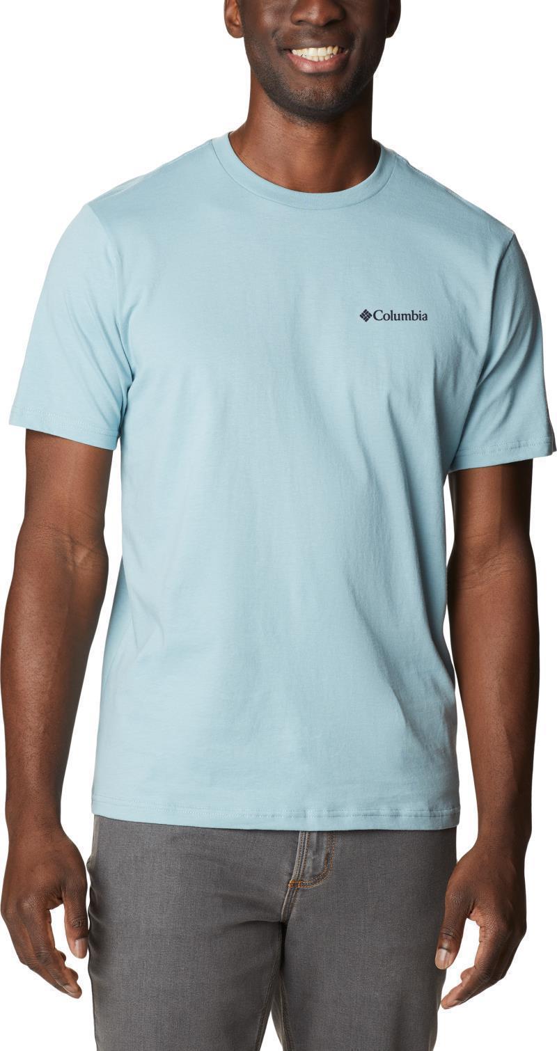 CSC Seasonal Logo Tee - Mens - Stone Blue / Timberline Trails Graphic 1