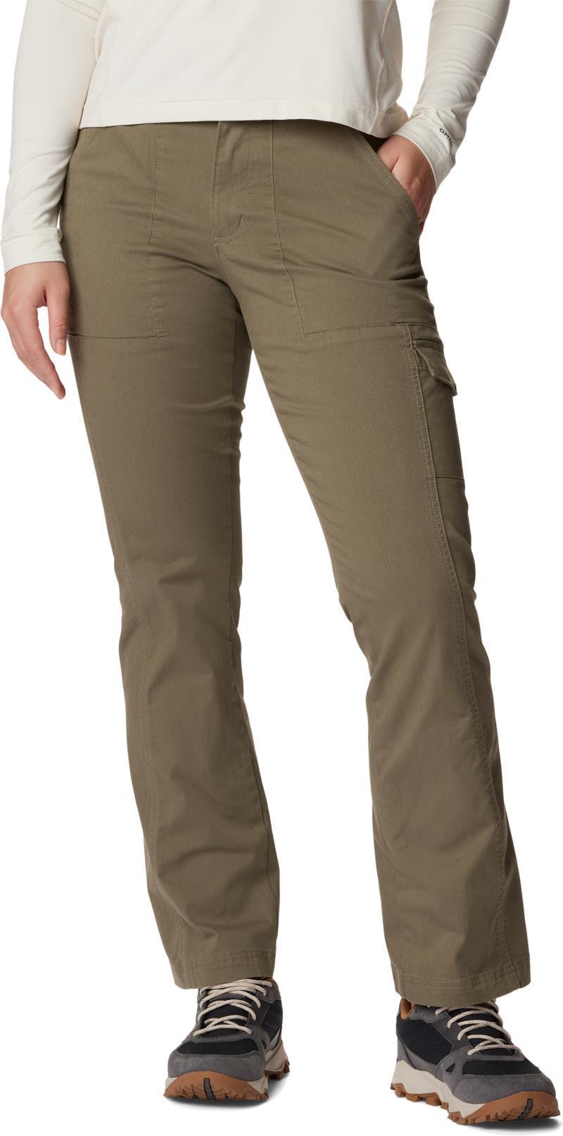 Calico Basin Cotton Pants, Reg - Womens - Stone Green 1