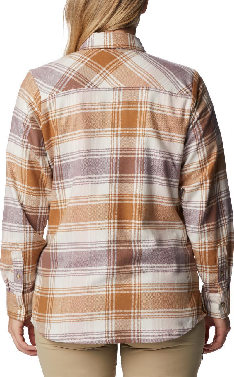 Calico Basin Flannel LS Shirt - Womens - Dusty Pink Dimensional Buffalo 2