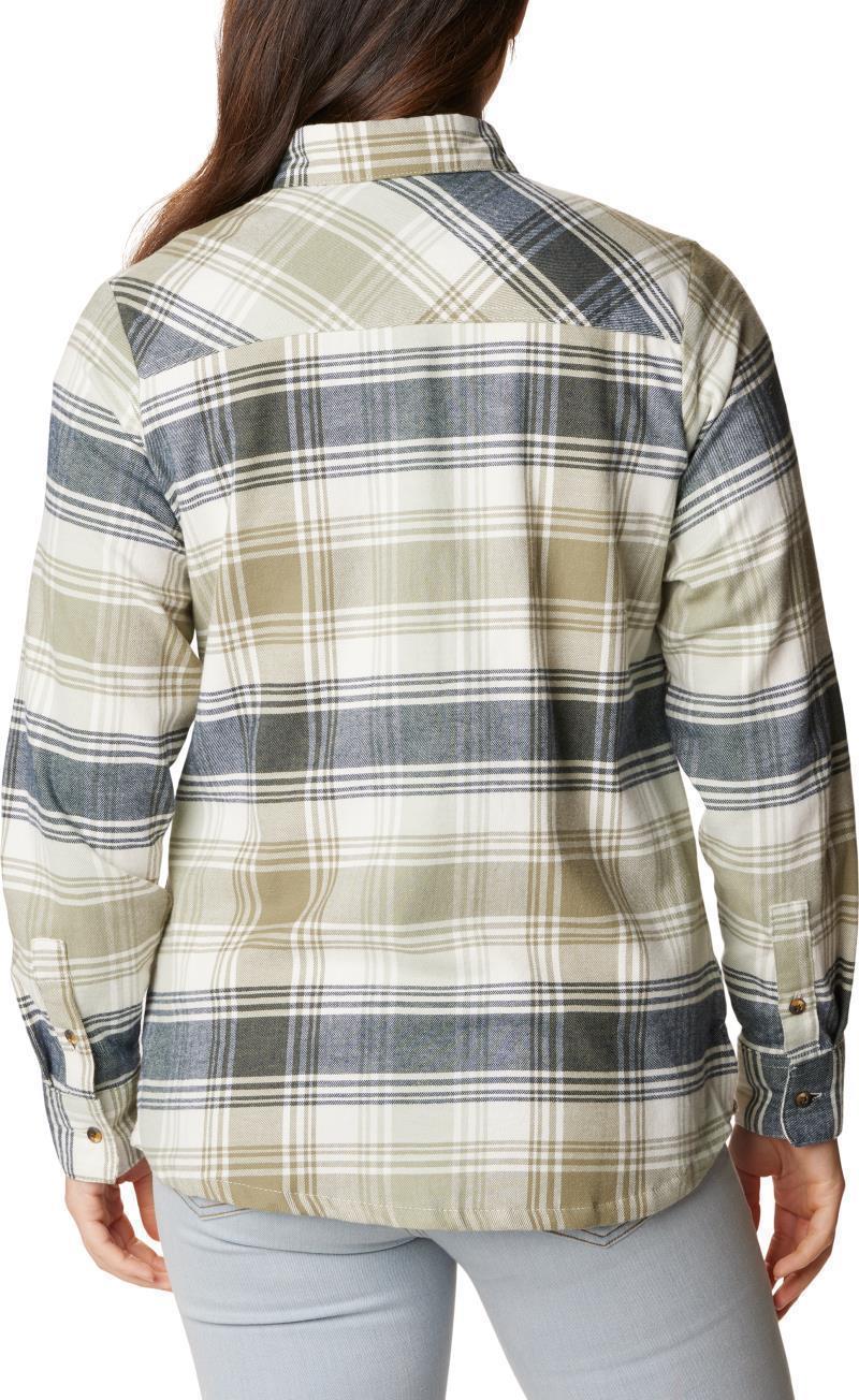 Calico Basin Flannel LS Shirt - Womens - Stone Green Dimensional Buffalo 2