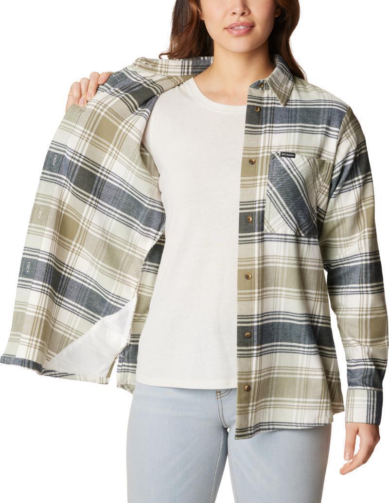 Calico Basin Flannel LS Shirt - Womens - Stone Green Dimensional Buffalo 4