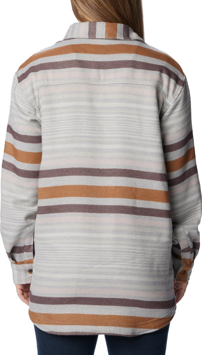 Calico Basin Shirt Jacket - Womens - Columbia Grey Heathered Stripe 2