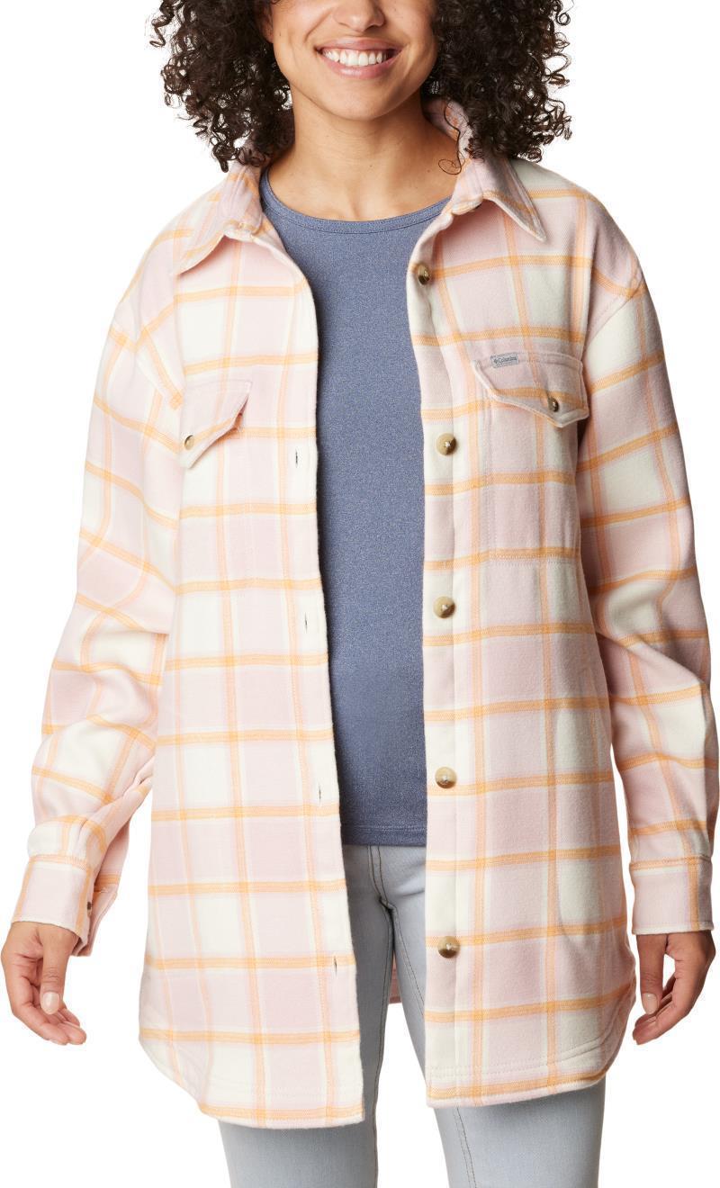 Calico Basin Shirt Jacket - Womens - Sunset Peach Buffalo Ombre 3