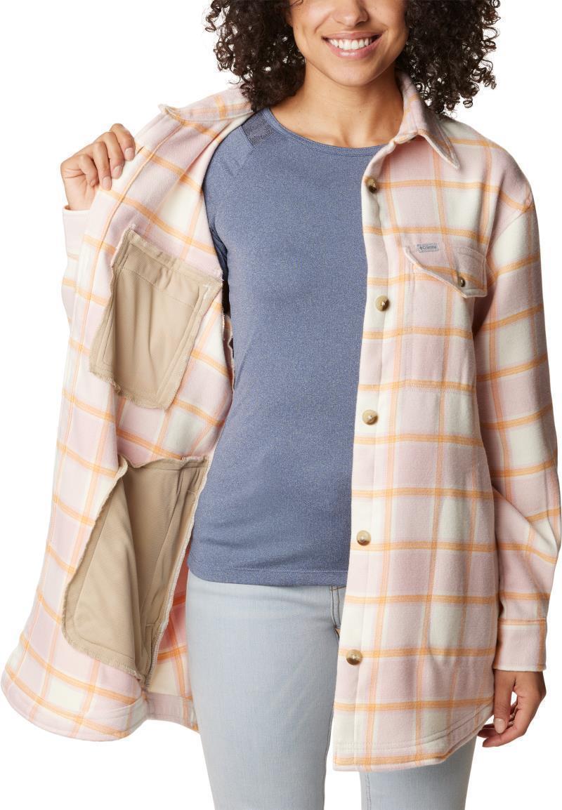 Calico Basin Shirt Jacket - Womens - Sunset Peach Buffalo Ombre 4